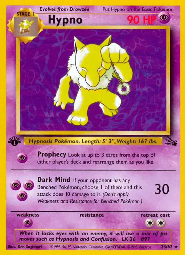 Hypno — Fossil card #23