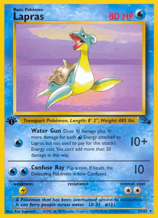 Lapras — Fossil card #25
