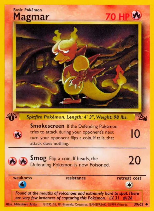 Magmar — Fossil card #39