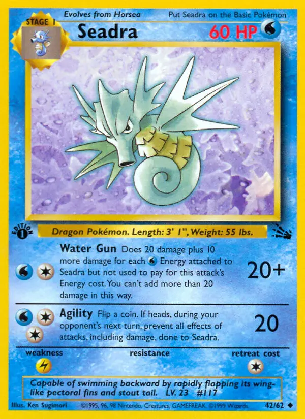 Seadra — Fossil card #42