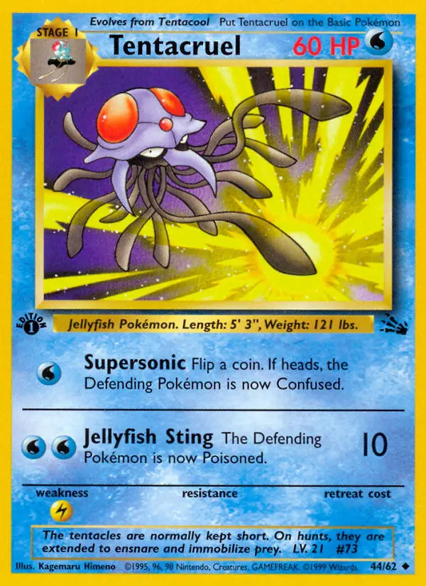 Tentacruel — Fossil card #44