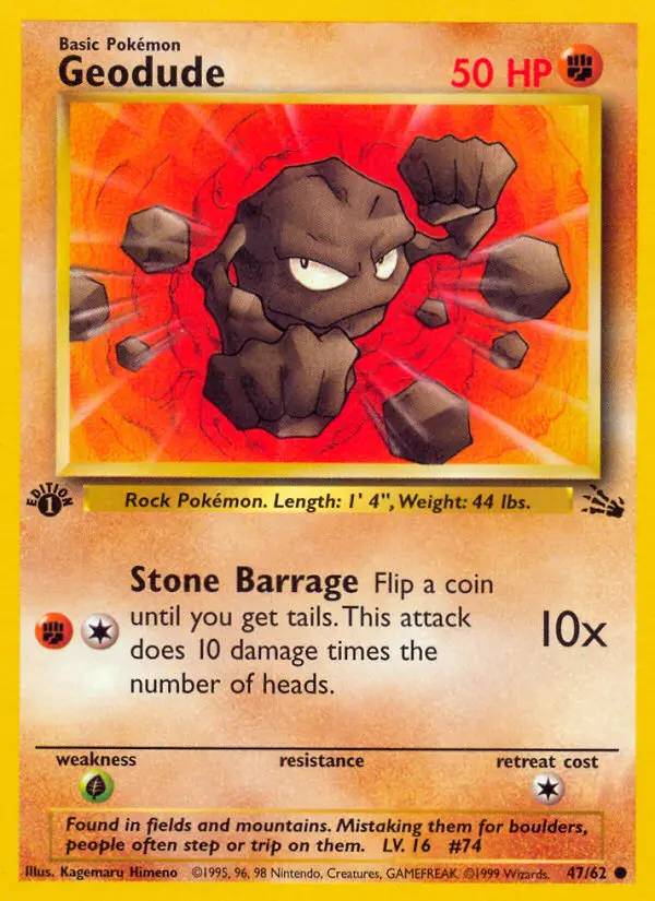 Geodude — Fossil card #47