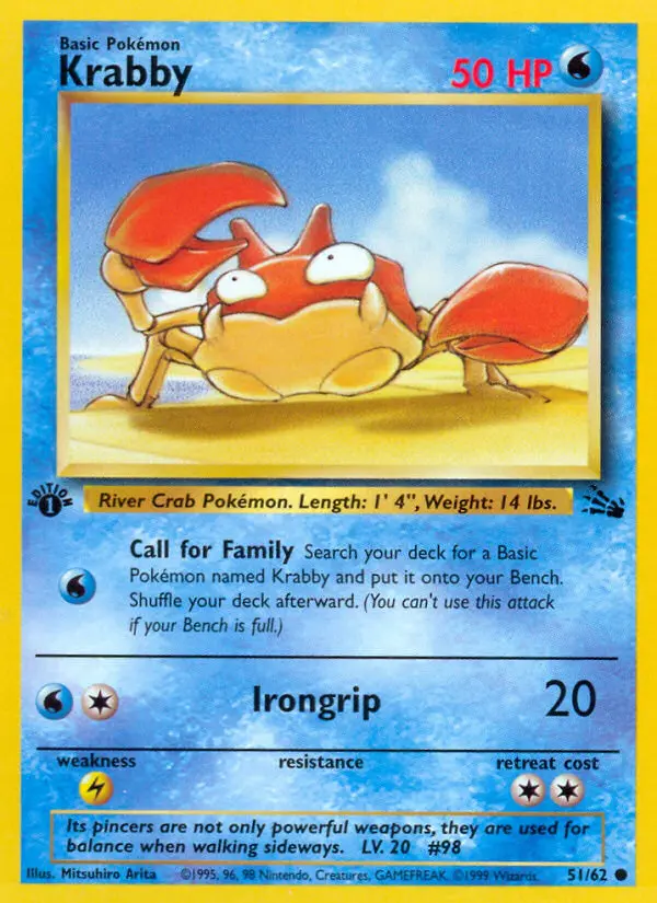 Krabby — Fossil card #51