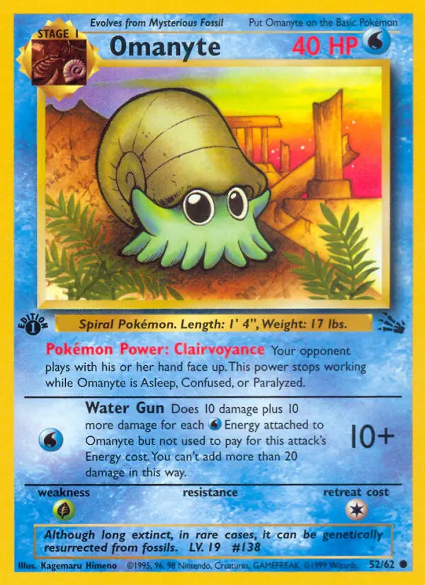 Omanyte — Fossil card #52