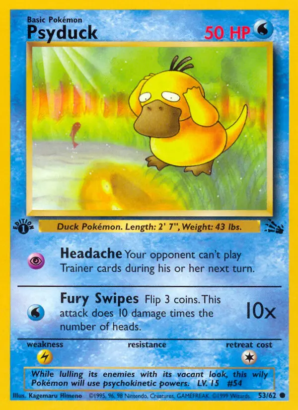 Psyduck — Fossil card #53