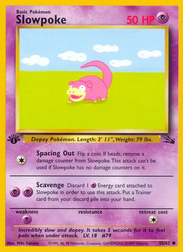 Slowpoke — Fossil card #55
