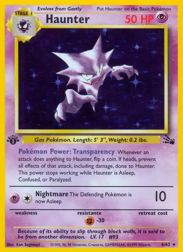Haunter — Fossil card #6