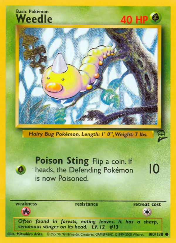 Weedle — Base Set 2 card #100