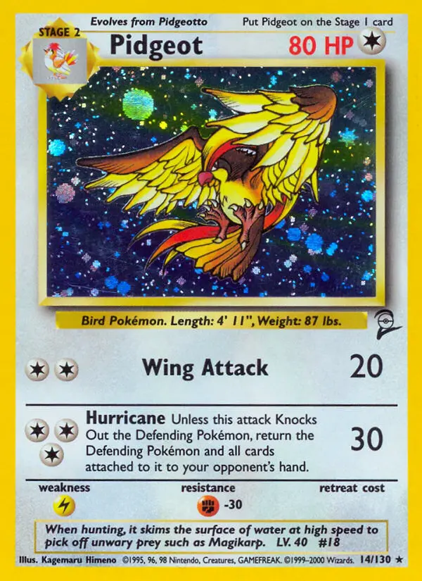 Pidgeot — Base Set 2 card #14