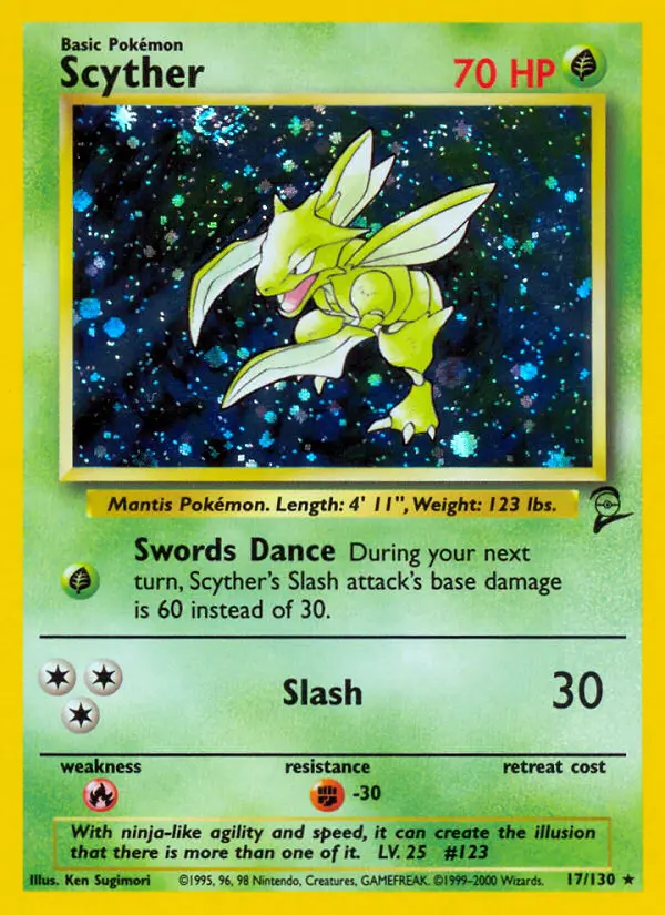 Scyther — Base Set 2 card #17
