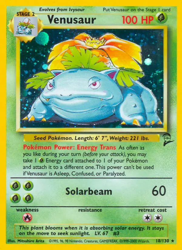 Venusaur — Base Set 2 card #18