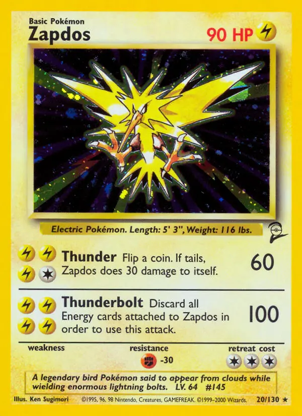 Zapdos — Base Set 2 card #20