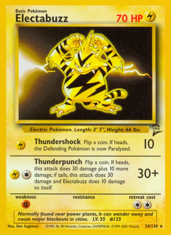 Electabuzz — Base Set 2 card #24