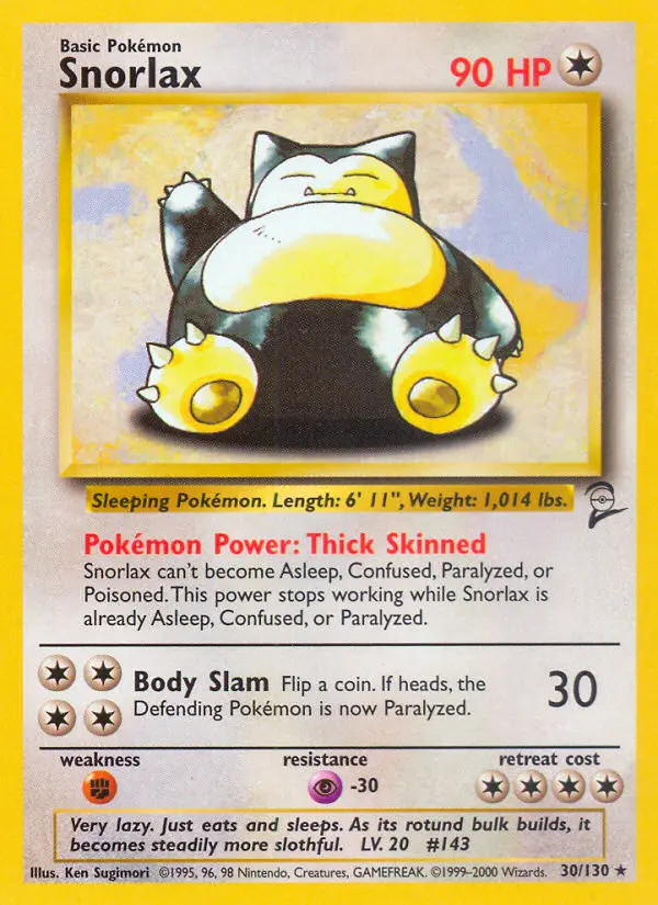 Snorlax — Base Set 2 card #30
