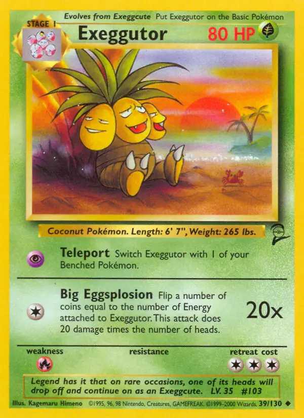 Exeggutor — Base Set 2 card #39