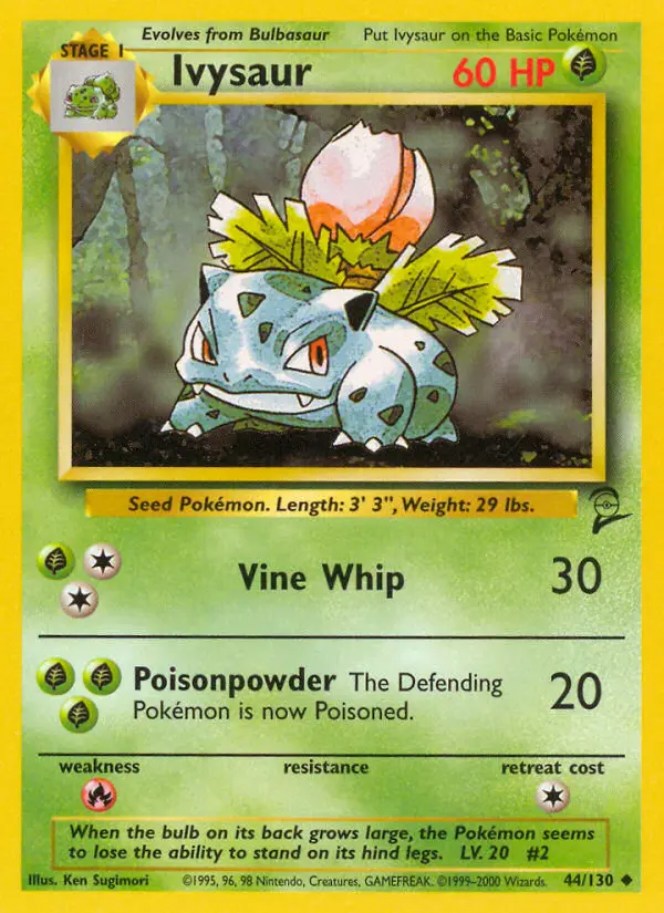 Ivysaur — Base Set 2 card #44