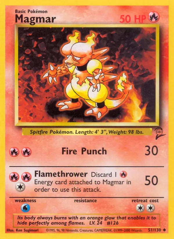 Magmar — Base Set 2 card #51