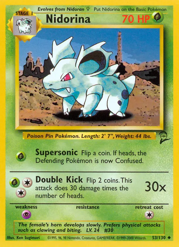 Nidorina — Base Set 2 card #53