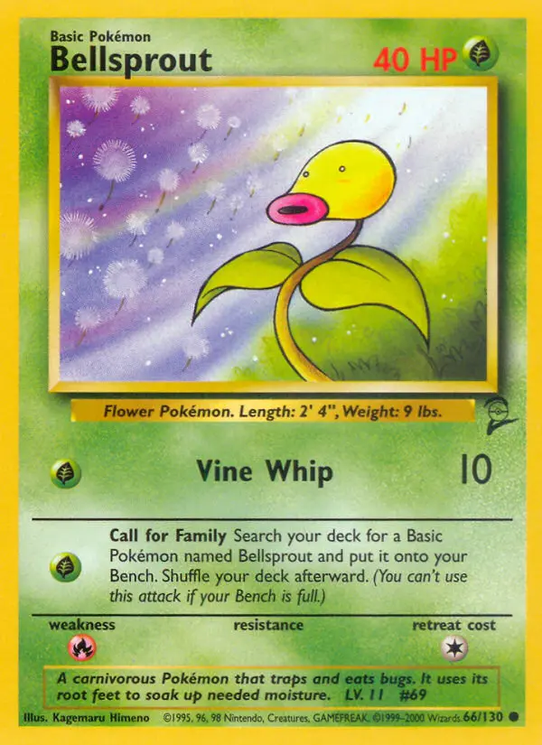 Bellsprout — Base Set 2 card #66
