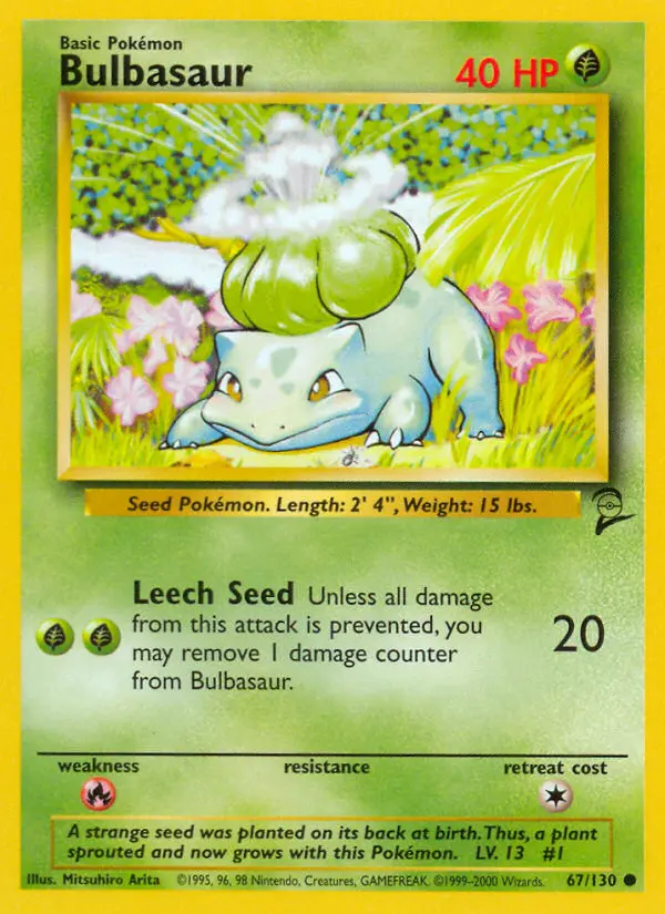 Bulbasaur — Base Set 2 card #67