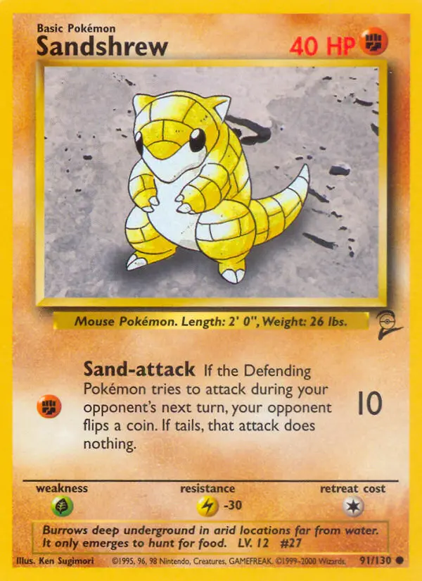 Sandshrew — Base Set 2 card #91