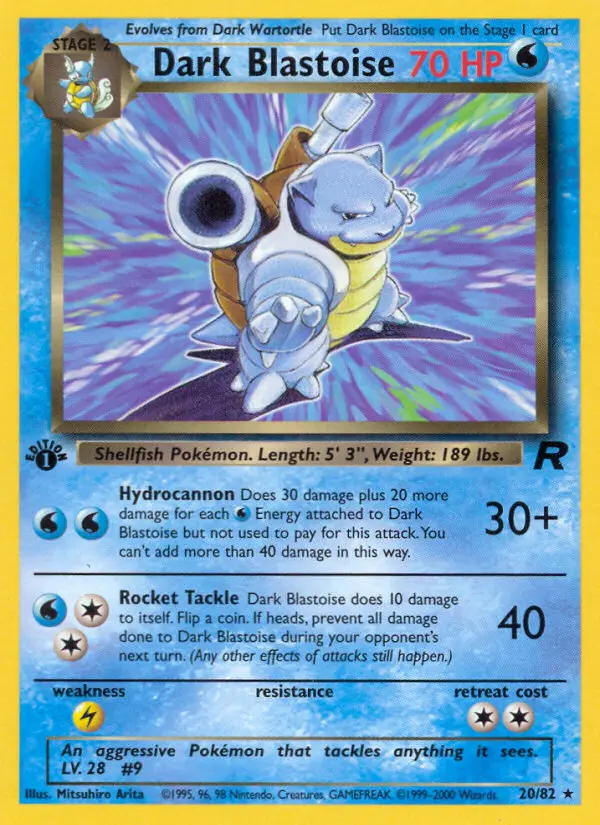 Dark Blastoise — Team Rocket card #20