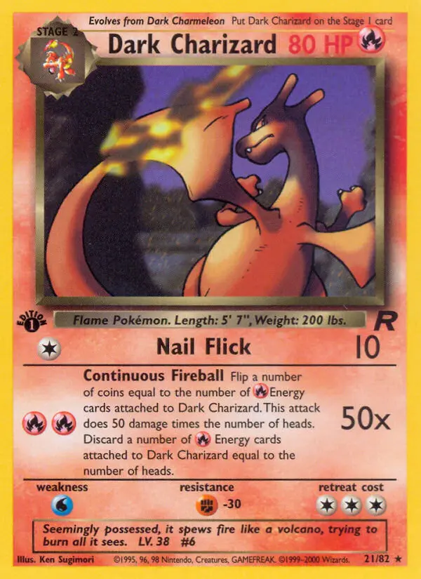 Dark Charizard — Team Rocket card #21