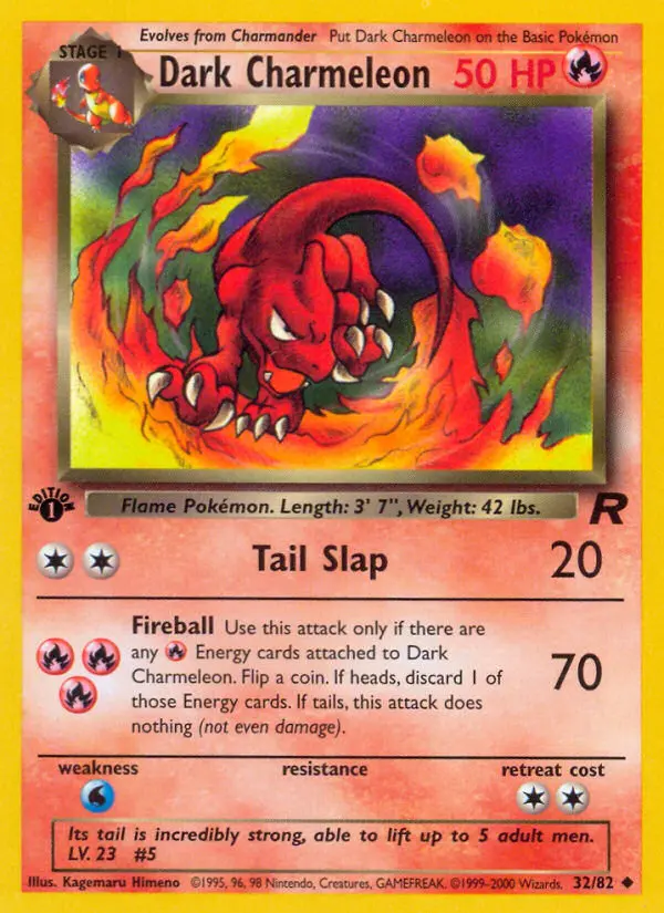 Dark Charmeleon — Team Rocket card #32