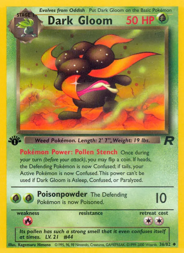 Dark Gloom — Team Rocket card #36