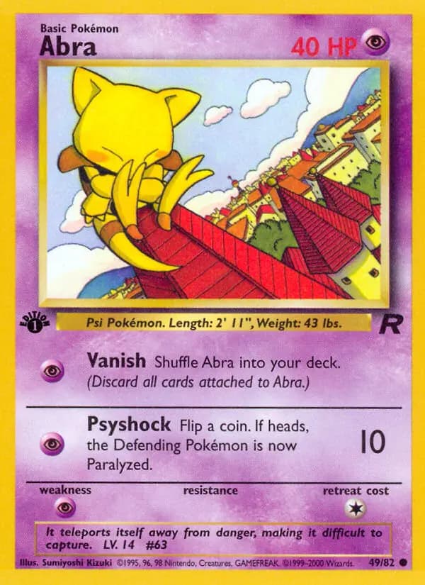 Abra — Team Rocket card #49