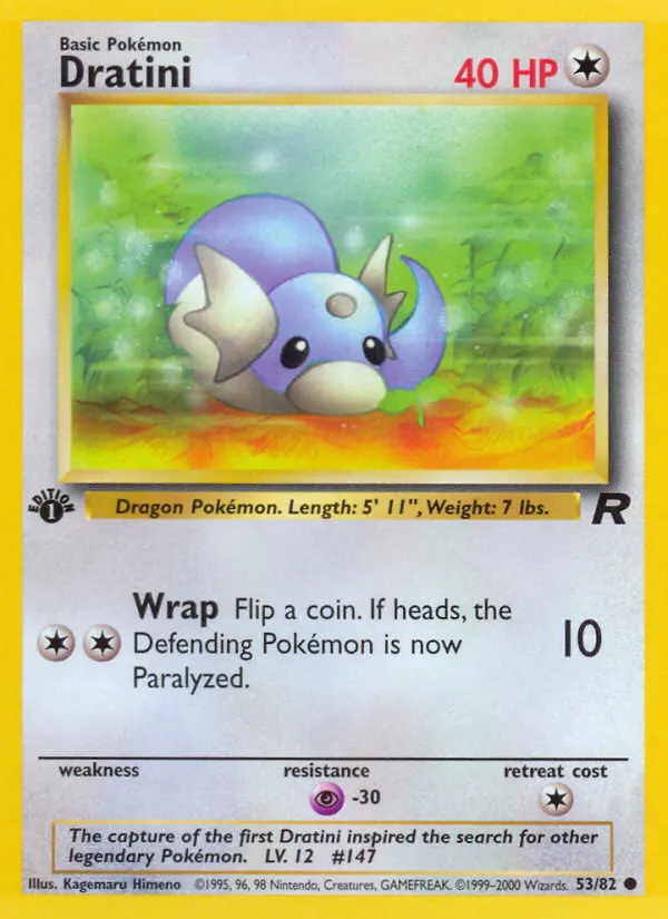 Dratini — Team Rocket card #53