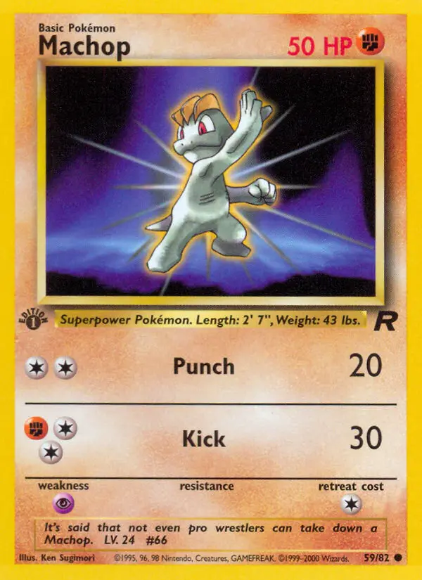 Machop — Team Rocket card #59