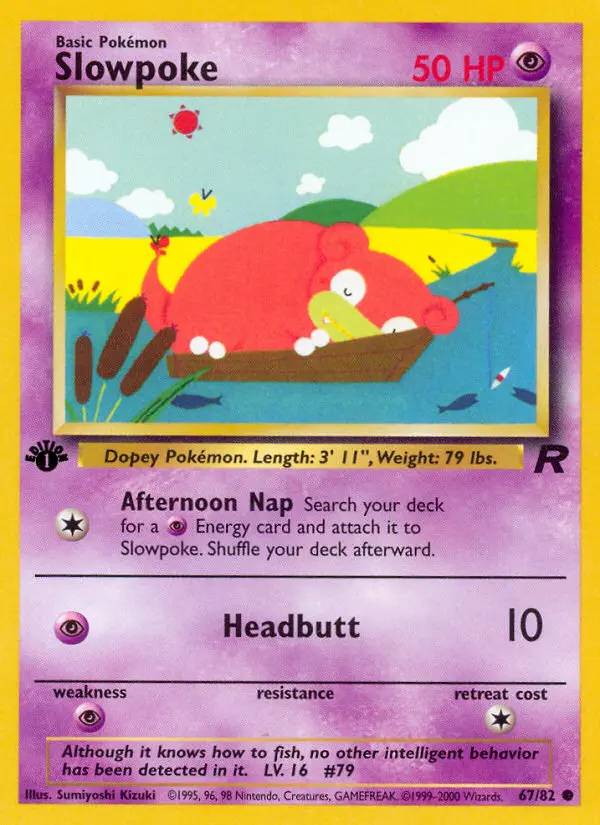 Slowpoke — Team Rocket card #67