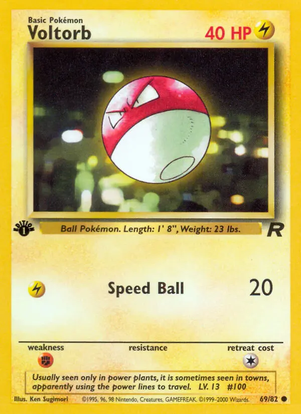 Voltorb — Team Rocket card #69