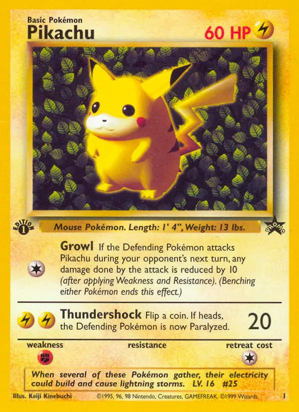 Pikachu — Wizards Black Star Promos card #1