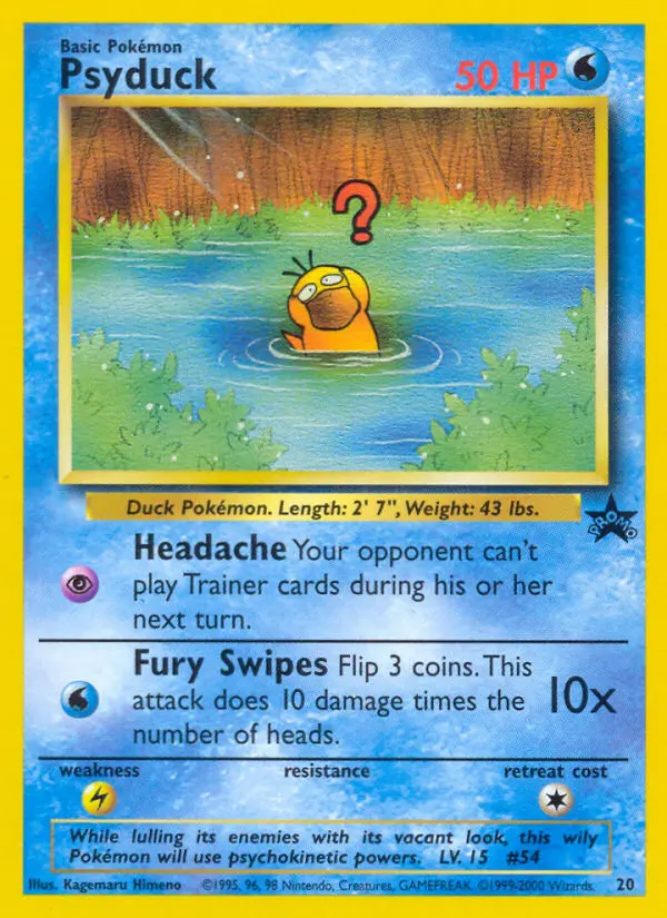 Psyduck — Wizards Black Star Promos card #20