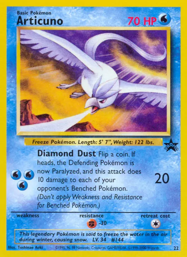 Articuno — Wizards Black Star Promos card #22