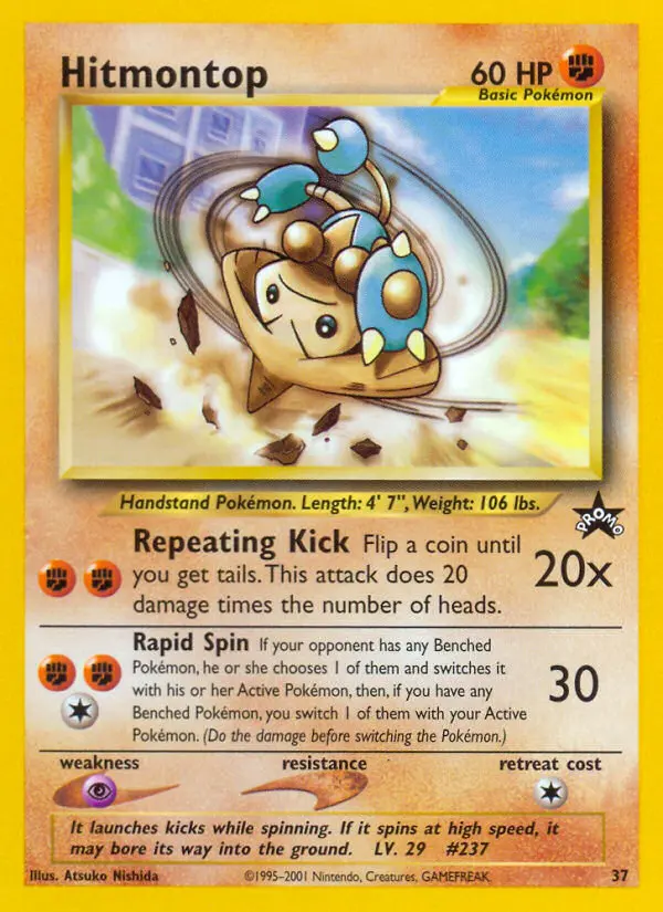 Hitmontop — Wizards Black Star Promos card #37