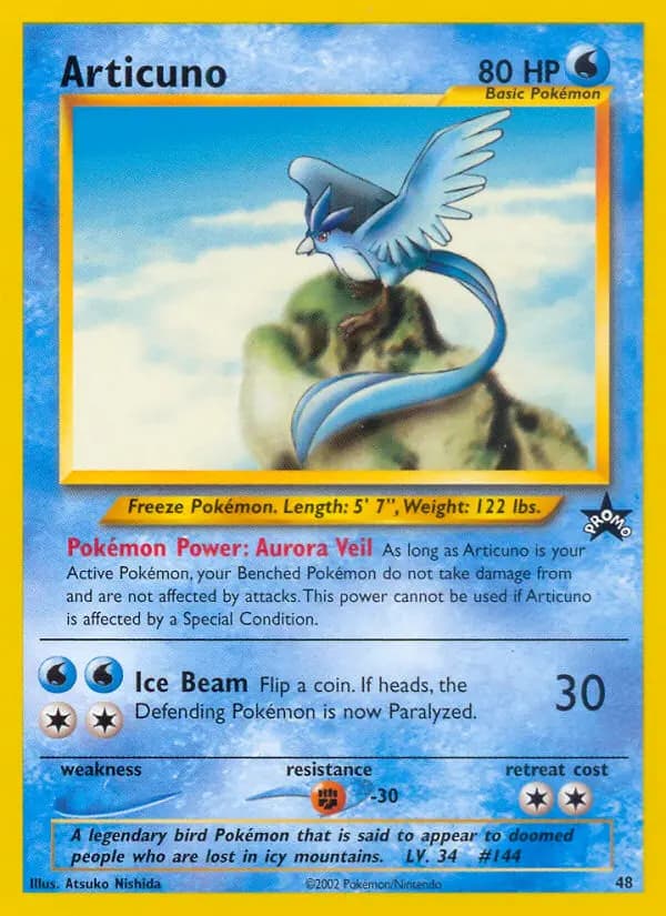 Articuno — Wizards Black Star Promos card #48