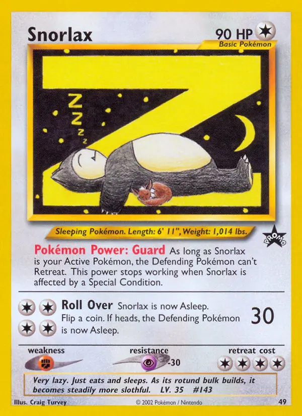 Snorlax — Wizards Black Star Promos card #49