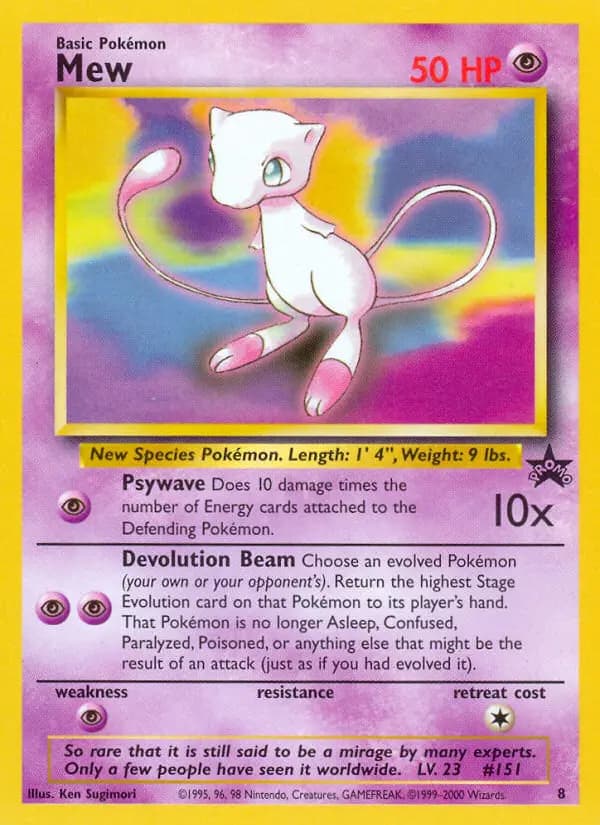 Mew — Wizards Black Star Promos card #8