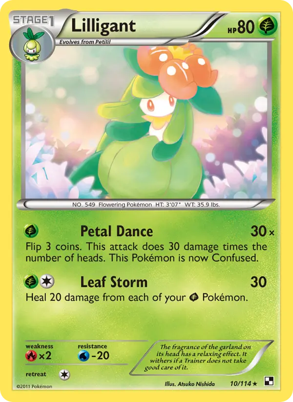 Lilligant — Black & White card #10