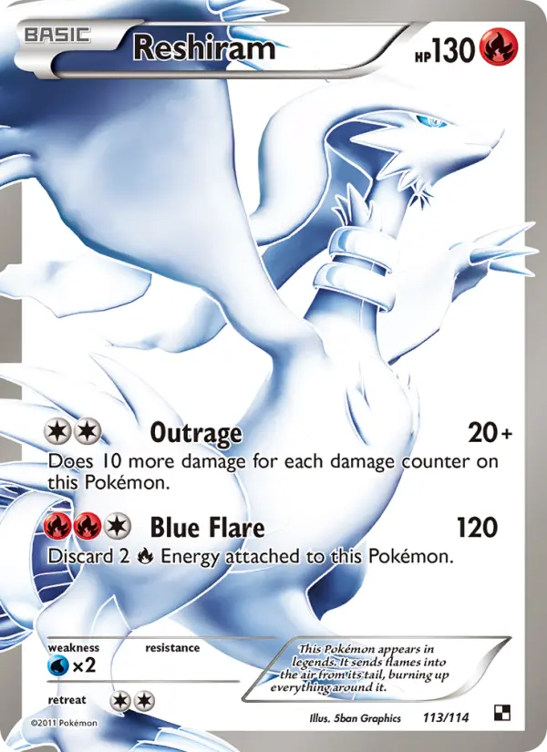Reshiram — Black & White card #113