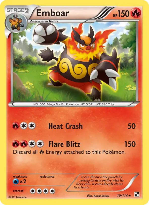 Emboar — Black & White card #19