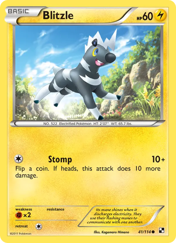 Blitzle — Black & White card #41