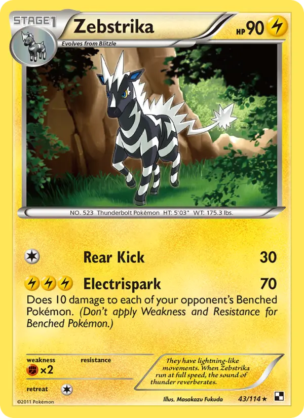 Zebstrika — Black & White card #43