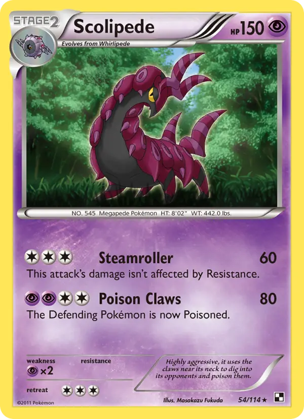 Scolipede — Black & White card #54