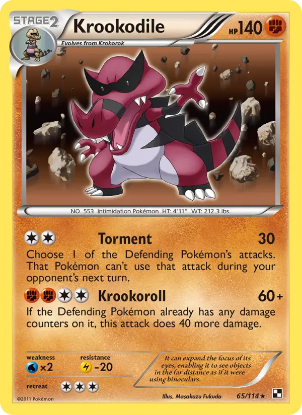 Krookodile — Black & White card #65