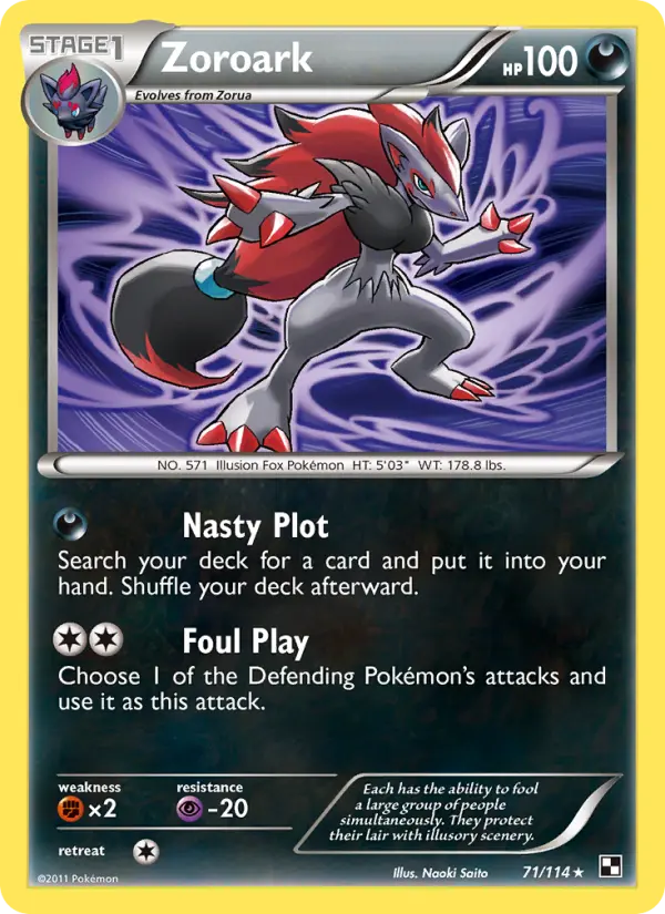 Zoroark — Black & White card #71