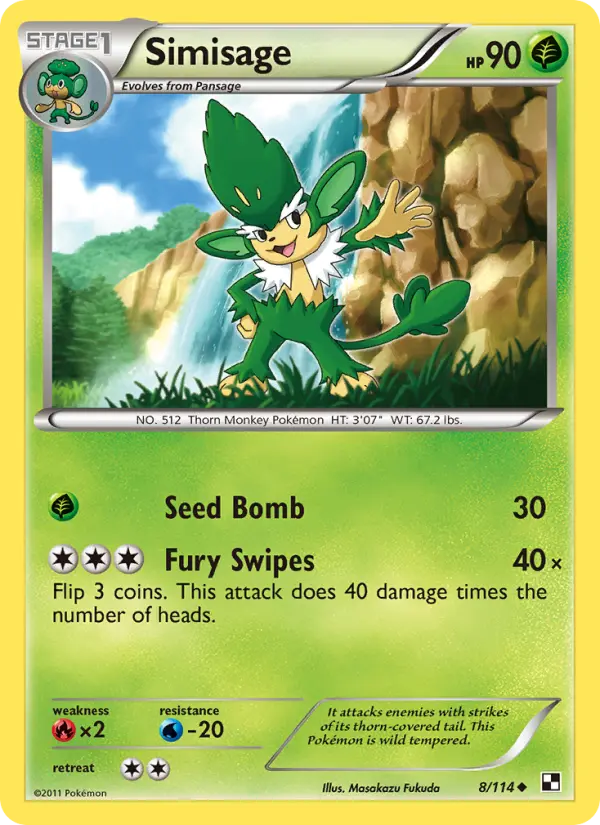 Simisage — Black & White card #8
